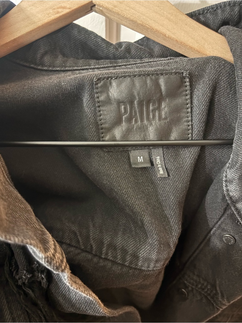 PAIGE Men's Black Lightweight Shirt Jacket